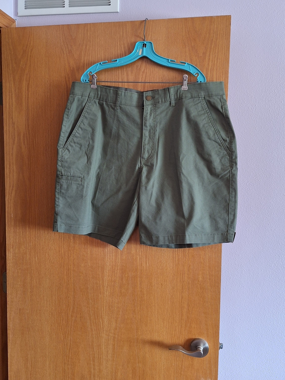 Brahma Olive Green Canvas Shorts